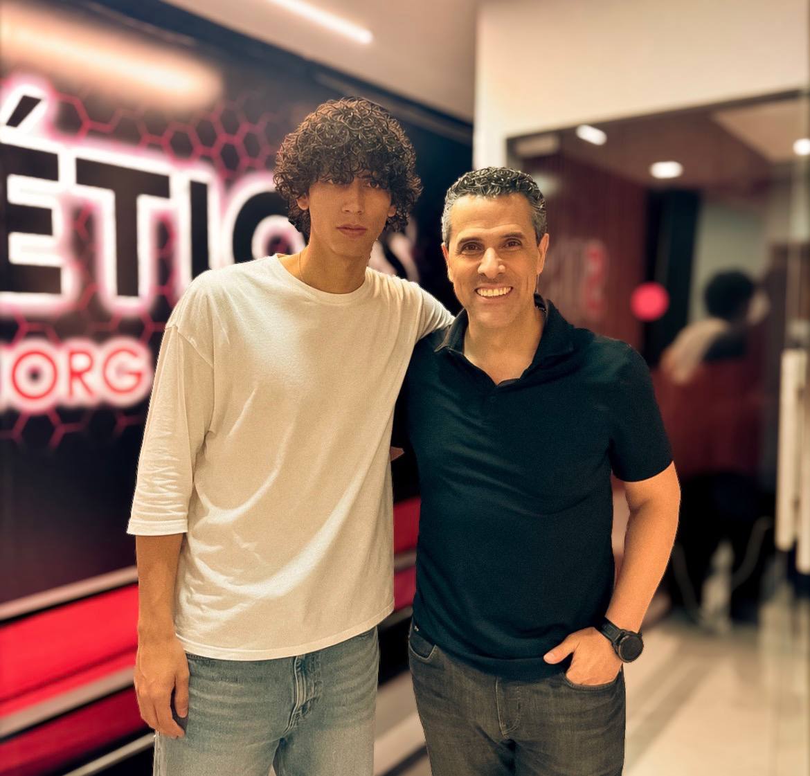 Alán Colio durante un encuentro profesional